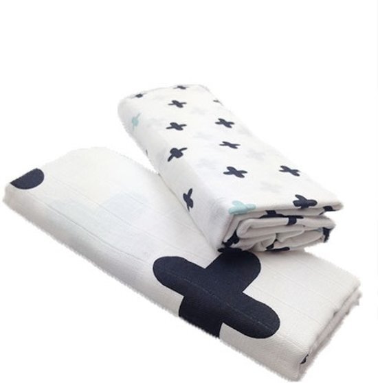 Briljant Bedmode baby swaddle wit 120x120 cm crizzzcrozzz hydrofiel