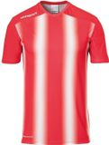 Uhlsport Stripe 2.0 Shirt Korte Mouw Heren - Rood / Wit | Maat: 3XL