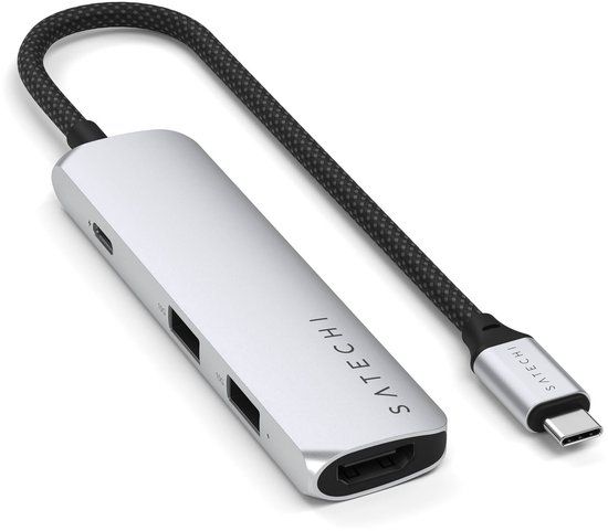 Satechi ST-P4SK interface hub USB Type-C 10000 Mbit/s - Grijs