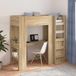 Maison Exclusive - Cadre de lit superposé avec bureau Chêne Sonoma 75 x 190 cm