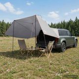 vidaXL Auto Tent Grijs en Oranje 350 x 250 cm Polyester en Staal