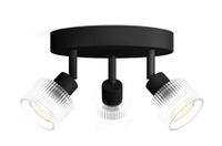 Philips Hue Philips Horen Plafond-/Wandspot Zwart GU10 3x LED 50W IP20