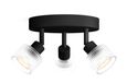 Philips Hue Philips Horen Plafond-/Wandspot Zwart GU10 3x LED 50W IP20