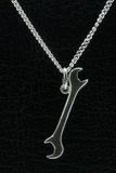 MOOYE ® - Collectie Zilveren Steeksleutel ketting hanger - groot