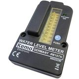Kemo M167N-niveau-indicator voor watertanks op batterijen. Meting op afstand tot 100 meter. Voor regenwater, rioolkamers, drijfmesttanks. Met LED-indicatoren