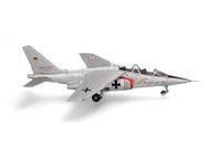 Herpa 580854 modelvliegtuig Alpha Jet 01 prototype, miniatuur op schaal 1:72, verzamelstuk, model zonder voet, metalen miniatuurmodel, grijs