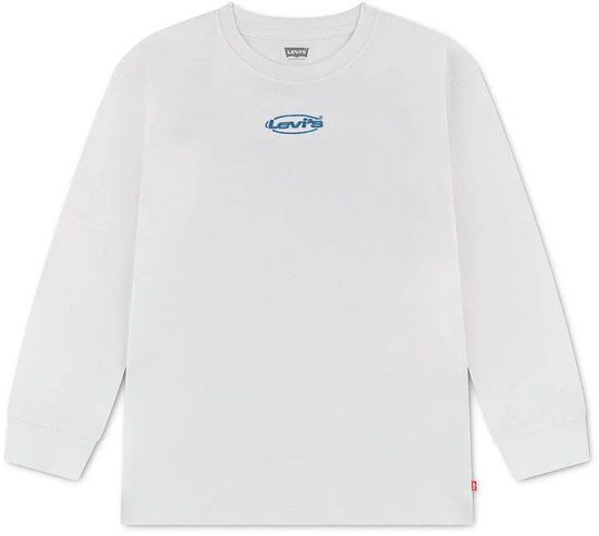 Levi's Kids Heritage Logos T-shirt Lange Mouwen Wit Jongen Katoen Regular Fit