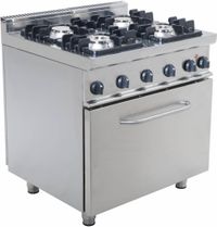 Saro Gasfornuis met Oven Elektrisch 4 Branders - 4017337423071