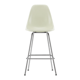 Vitra Eames Plastic Stool Fiberglass Barkruk Medium Parchment / Chrome