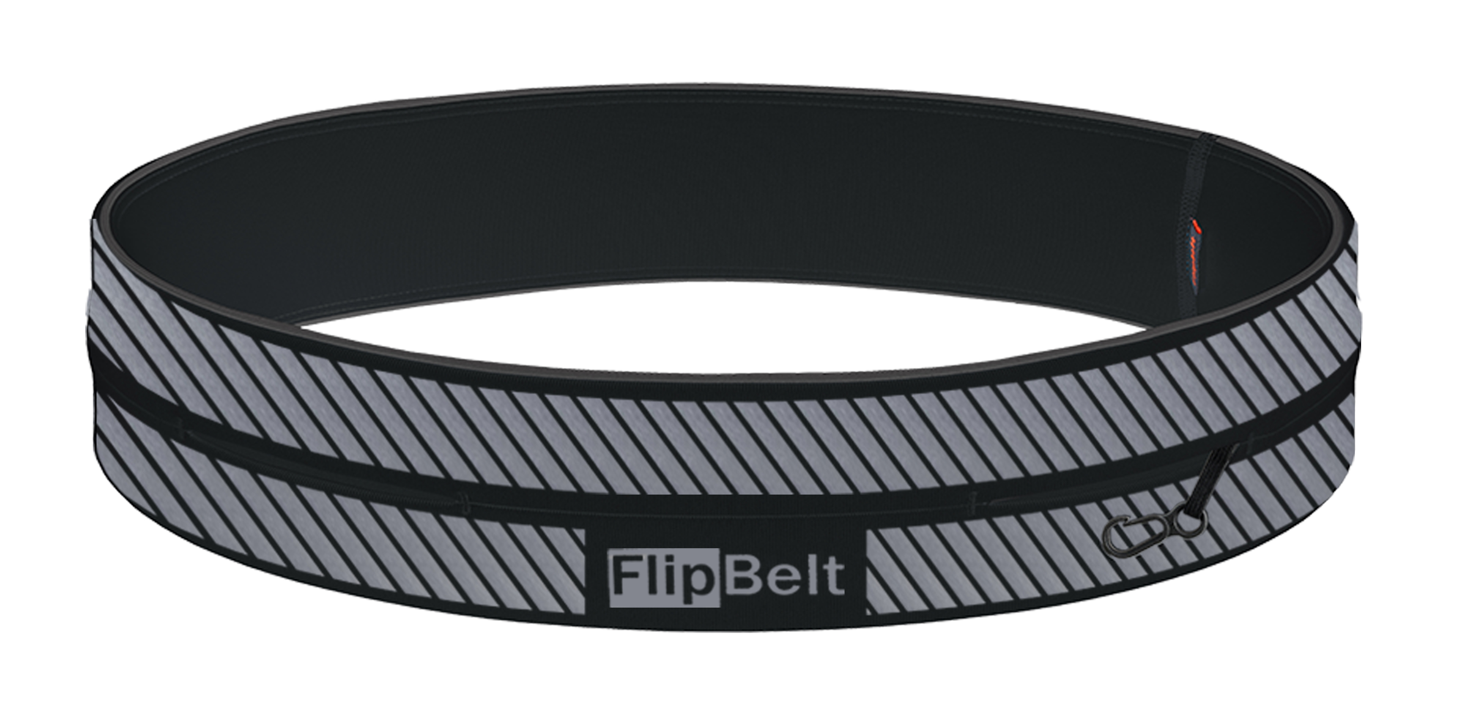 FlipBelt - Runners - Reflective belt - Runningbelt - Unisex - Zwart - XL