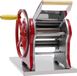Machine à pâtes - Manuelle avec levier - Inox et ABS - Rouleaux - Modèle de table - Convient pour 5-10 personnes - Rouge