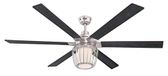 Westinghouse Lighting Willa Plafondventilator, 153 cm, geborsteld nikkel met afstandsbediening voor verlichting en ventilator, ledlamp, dimbaar, gematteerd glas, daglichtscherm