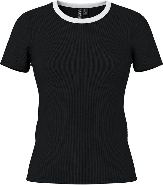 Pieces T-shirt PCMAY GERIBD Zwart