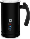 KitchenBrothers Elektrische Melkopschuimer - Zwart - 0.24L - 500W - RVS