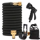 Omgoods - Tuyau d'arrosage extensible 25FT avec 8 fonctions et raccords en laiton