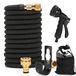 Omgoods - Tuyau d'arrosage extensible 25FT avec 8 fonctions et raccords en laiton