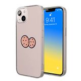 Bonateks, Digitaal bedrukte hoes, compatibel met iPhone 14, telefoonhoes, beschermhoes, schokbestendig, siliconen, flexibel, transparant