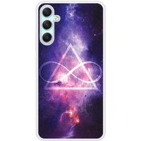 Samsung Rubberen siliconen hoesje compatibel met Galaxy A24 4G Infinite Triangle