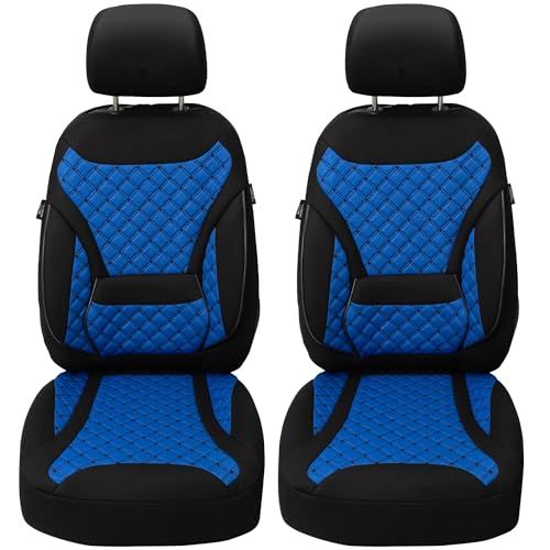 Bremer Sitzbezüge GmbH Schonbezüge Sitzbezüge für Lancia Voyager Bj 2011-15 in Schwarz/Blau ZM6