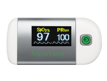 Medisana PM 100 - Vinger Hartslag Monitor - Zilver/Wit