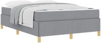 vidaXL Bedframe Lichtgrijs Stof 160 x 200 cm