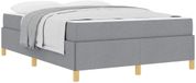 vidaXL Bedframe Lichtgrijs Stof 160 x 200 cm