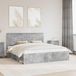 Maison Exclusive - Lit exclusif - Structure de lit en béton gris, dimensions 180 x 200 cm, en matériau composite bois