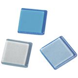 Rayher Mozaïek stenen, trio blauw, transparant, acryl, ca. 205 stuks, 1X1cm, creatieve kunst-14540390, Lagune