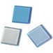 Rayher Mozaïek stenen, trio blauw, transparant, acryl, ca. 205 stuks, 1X1cm, creatieve kunst-14540390, Lagune