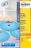 Merkloos Avery L7760-25 CD Etiket Laserprinter
