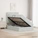 vidaXL Bed met Matras Lichtgrijs 120 x 200 cm Fluweel