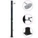 VidaXL Douche solaire 20 l 220 cm noir