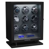 Klarstein Watch Winder voor 9 Horloges - Zwart