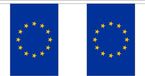Merkloos / Sans marque Europa Vlaggetjes vlaggenlijn slinger - 300 cm - polyester - binnen/buiten - versiering/feestartikelen