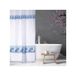 MSV Douchegordijn Polyester Blauw, Wit 180 x 200 cm