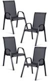 Janshop Sofotel SO-980 stoffen tuinstoelen set van 4 stuks