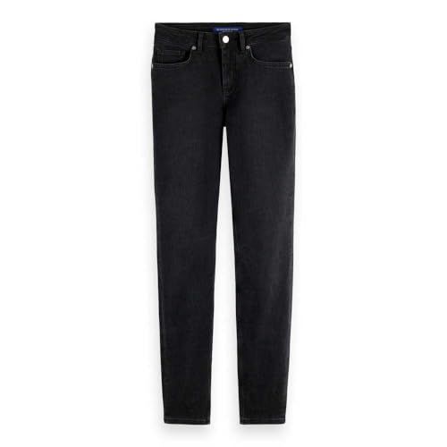 Scotch & Soda Core Bohemienne Mid Rise Skinny Jeans - Black Coast - Women's