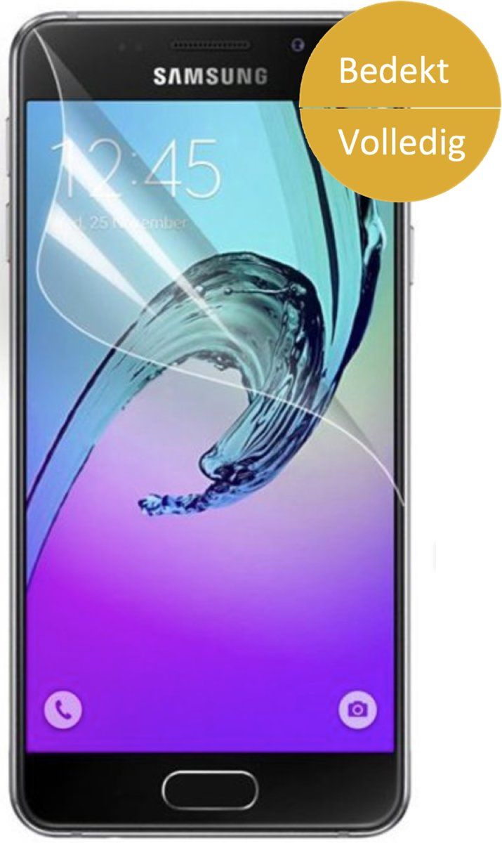 iCall Screenprotector Geschikt voor Samsung Galaxy A5 2016 - Glas PET Folie Screenprotector Transparant 0.2mm 9H Full Screen Protector