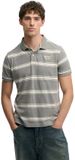 Superdry Vintage Stripe Jersey Korte Mouw Poloshirt Grijs S Man