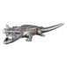 Casablanca Steampunk Crocodile Figurine - Resin - Silver - 60 cm Width - Decoration - Gift - Collectible - Home Accessory