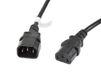 Lanberg CA-C13E-11CC-0030-BK electriciteitssnoer Zwart 3 m C13 stekker C14 stekker