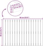 vidaXL Badmat 2 st naturel 60 x 40 cm massief acaciahout