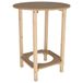 Mueblear 21000 glazen tafel rond hout zonder nagellak 60x75cm Sans Vernis
