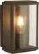 Searchlight Boîte - Lampe murale extérieure - 16 x 25 cm - IP44 - Brun rustique