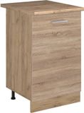 Vicco Keukenonderkast R-Line, Sonoma/Goudkleurig Eiken, 50 cm