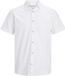 JACK&JONES JJCHAD OXFORD STRIPE SHIRT SS Chemise homme Manche courte Coton Blanc XXL