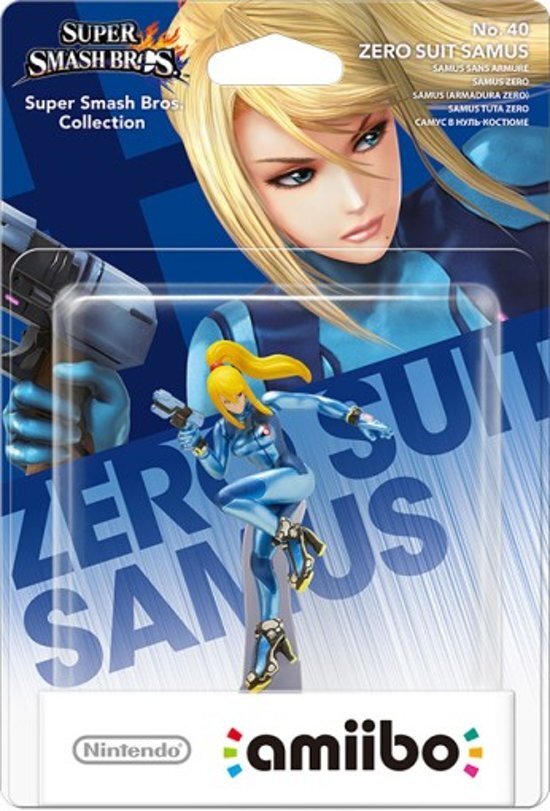 Nintendo amiibo Super Smash Bros - Zero Suit Samus - Wii U + NEW 3DS + Switch Super Smash Serie Merchandise