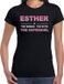 Bellatio Decorations Esther Voornaam cadeau - The Woman, The myth the legend - zwart - dames - XXL