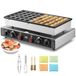 VEVOR Mini-pannenkoekmachine, commercieel gebruik, 50 stuks, diameter 43 mm, mini-Dorayaki-machine, 1700 W, temperatuurregeling