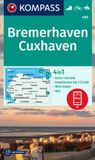 KOMPASS WK 400 Wandelkaart Bremerhaven-Cuxhaven 1:50.000